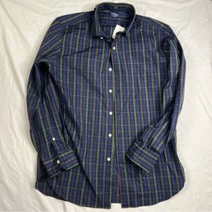J.CREW Thompson Shirtings 80's 2-Ply Sleeve Button Front Shirt L 16-16.5 L051123